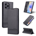 AZNS Custodia per telefono in pelle a conchiglia con struttura in vitello magnetico, For OPPO Reno7 Global, For Honor 60 SE, For Samsung Galaxy A73 5G, For Xiaomi 12 / 12X