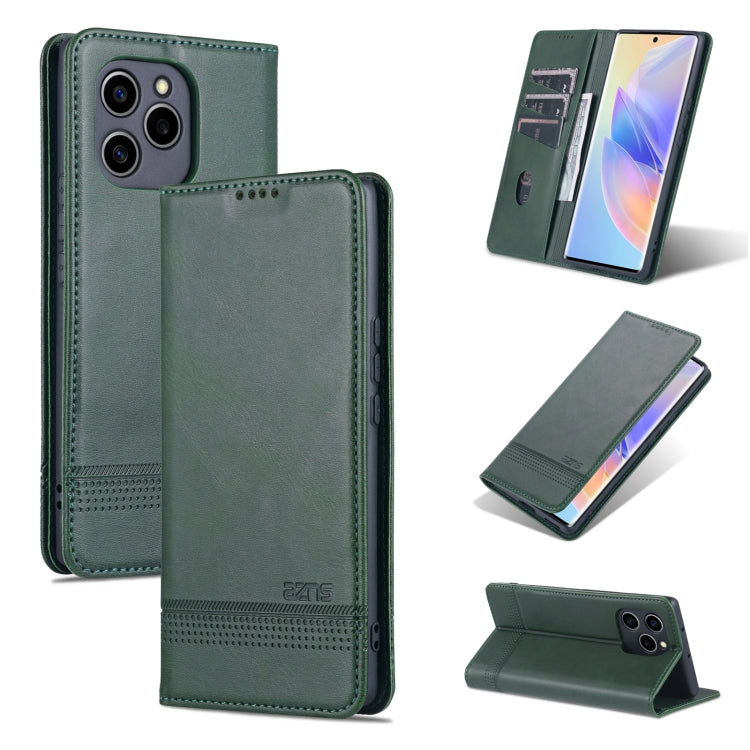 AZNS Custodia per telefono in pelle a conchiglia con struttura in vitello magnetico, For OPPO Reno7 Global, For Honor 60 SE, For Samsung Galaxy A73 5G, For Xiaomi 12 / 12X