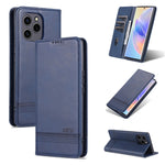 AZNS Custodia per telefono in pelle a conchiglia con struttura in vitello magnetico, For OPPO Reno7 Global, For Honor 60 SE, For Samsung Galaxy A73 5G, For Xiaomi 12 / 12X