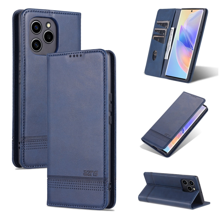 AZNS Custodia per telefono in pelle a conchiglia con struttura in vitello magnetico, For OPPO Reno7 Global, For Honor 60 SE, For Samsung Galaxy A73 5G, For Xiaomi 12 / 12X