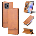 AZNS Custodia per telefono in pelle a conchiglia con struttura in vitello magnetico, For OPPO Reno7 Global, For Honor 60 SE, For Samsung Galaxy A73 5G, For Xiaomi 12 / 12X