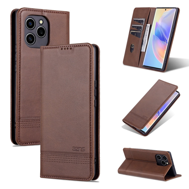 AZNS Custodia per telefono in pelle a conchiglia con struttura in vitello magnetico, For OPPO Reno7 Global, For Honor 60 SE, For Samsung Galaxy A73 5G, For Xiaomi 12 / 12X
