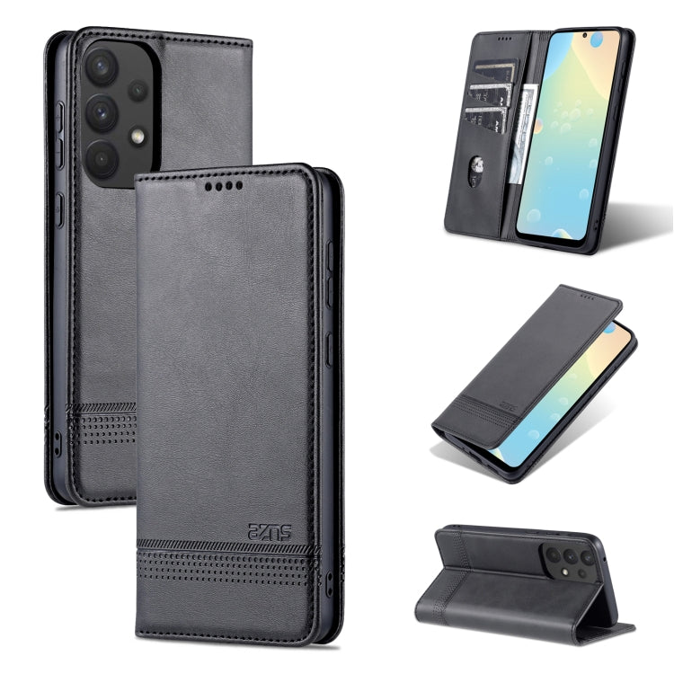 AZNS Custodia per telefono in pelle a conchiglia con struttura in vitello magnetico, For OPPO Reno7 Global, For Honor 60 SE, For Samsung Galaxy A73 5G, For Xiaomi 12 / 12X