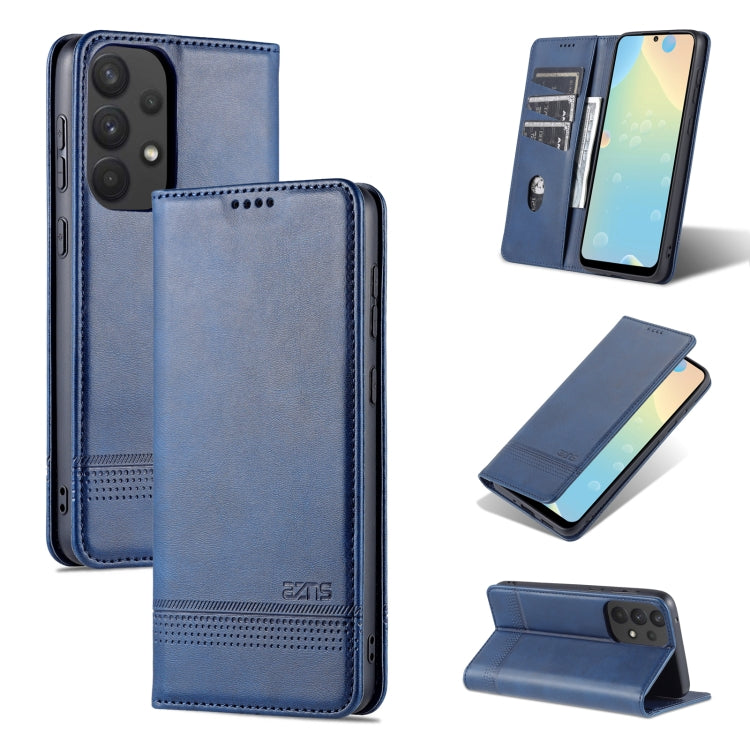 AZNS Custodia per telefono in pelle a conchiglia con struttura in vitello magnetico, For OPPO Reno7 Global, For Honor 60 SE, For Samsung Galaxy A73 5G, For Xiaomi 12 / 12X
