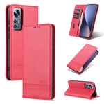 AZNS Custodia per telefono in pelle a conchiglia con struttura in vitello magnetico, For OPPO Reno7 Global, For Honor 60 SE, For Samsung Galaxy A73 5G, For Xiaomi 12 / 12X