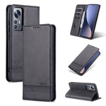 AZNS Custodia per telefono in pelle a conchiglia con struttura in vitello magnetico, For OPPO Reno7 Global, For Honor 60 SE, For Samsung Galaxy A73 5G, For Xiaomi 12 / 12X