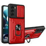 Custodia per telefono scorrevole Camshield TPU + PC con slot per schede, For Motorola Moto G200 5G / Edge S30