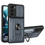 Custodia per telefono scorrevole Camshield TPU + PC con slot per schede, For Motorola Moto G200 5G / Edge S30