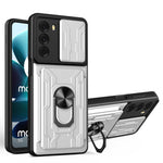 Custodia per telefono scorrevole Camshield TPU + PC con slot per schede, For Motorola Moto G200 5G / Edge S30