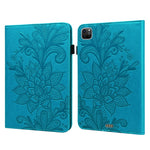 Custodia tablet in pelle con motivo floreale per Huawei MatePad P