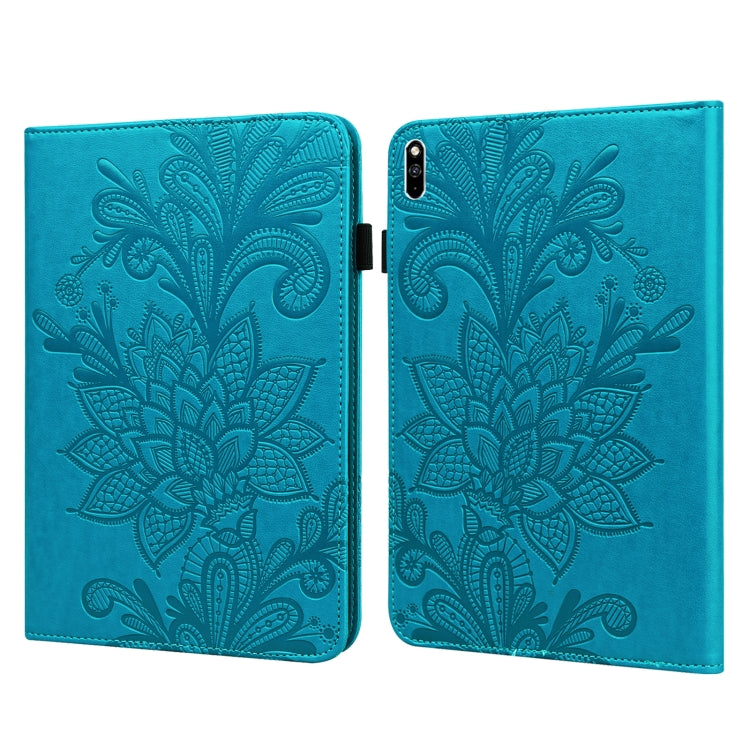 Custodia tablet in pelle con motivo floreale per Huawei MatePad P