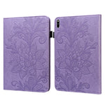 Custodia tablet in pelle con motivo floreale per Huawei MatePad P