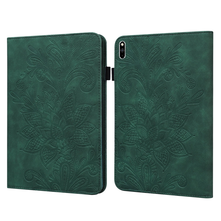 Custodia per tablet in pelle con motivo a fiori in pizzo, For iPad Pro 11 2022 / 2021 / iPad Air 2020, For Huawei MatePad Pro 10.8 2021 / 2019, For Huawei MatePad 11 2021, For OPPO Pad