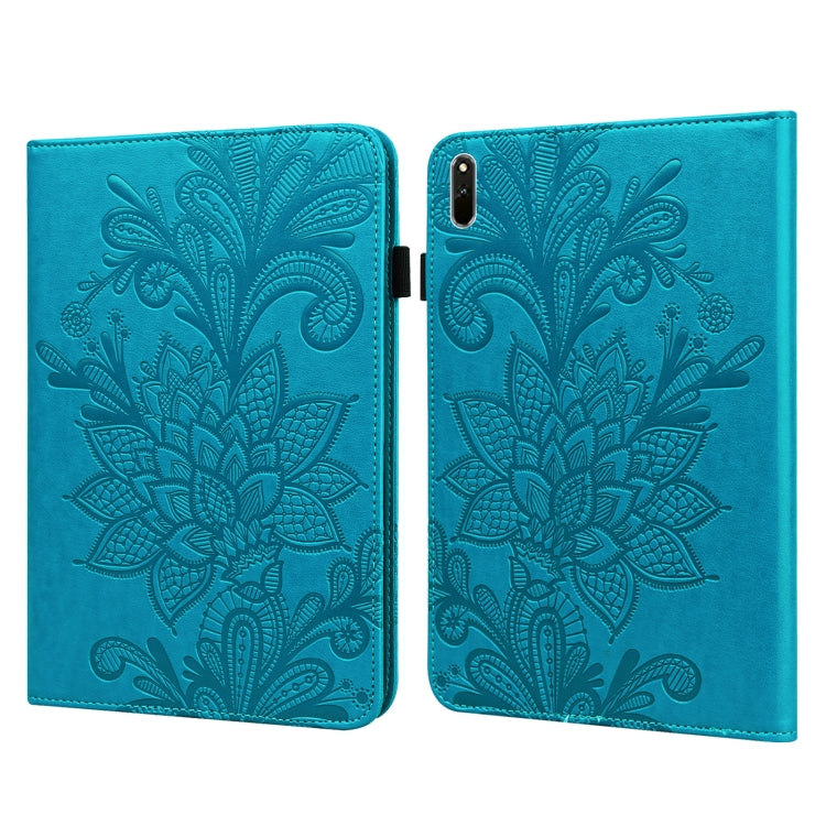 Custodia tablet in pelle con motivo floreale per Huawei MatePad P
