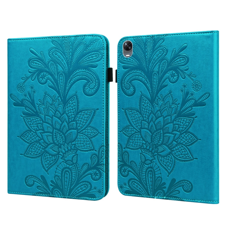 Custodia tablet in pelle con motivo floreale per Huawei MatePad P