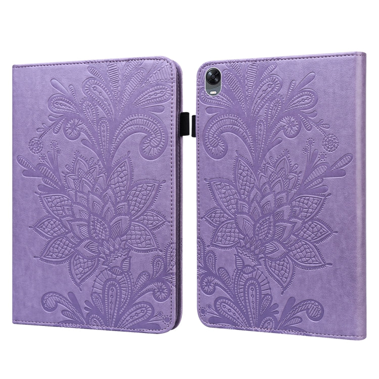 Custodia per tablet in pelle con motivo a fiori in pizzo, For iPad Pro 11 2022 / 2021 / iPad Air 2020, For Huawei MatePad Pro 10.8 2021 / 2019, For Huawei MatePad 11 2021, For OPPO Pad