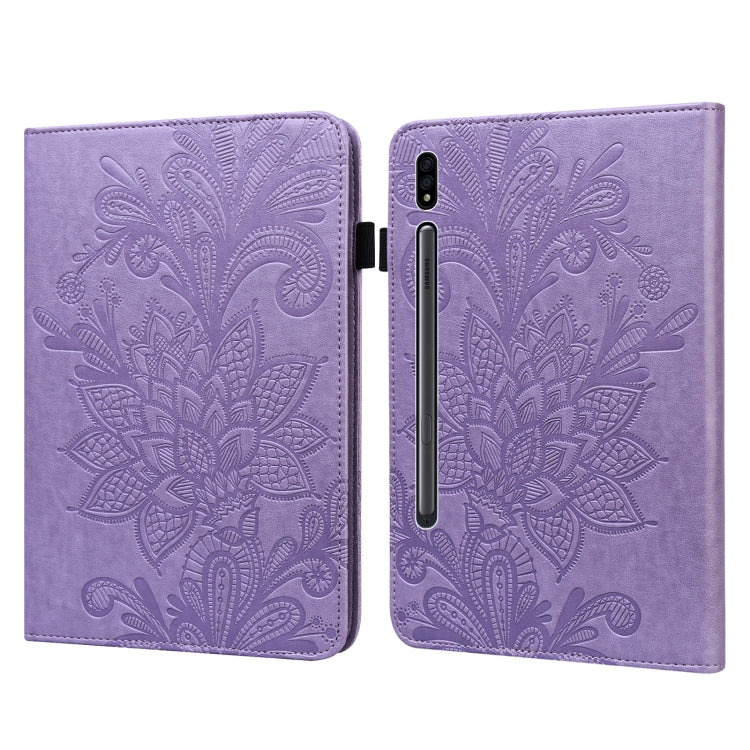 Custodia tablet in pelle con motivo floreale per Samsung Galaxy T