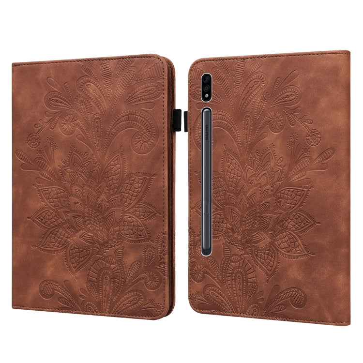 Custodia tablet in pelle con motivo floreale per Samsung Galaxy T
