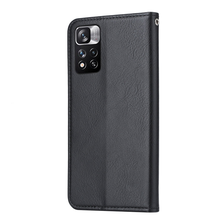 Custodia in pelle a vibrazione orizzontale con struttura della pelle impastata, For Xiaomi Redmi Note 11 Pro 4G Global, For Xiaomi Redmi Note 11S / Note 11 4G Global