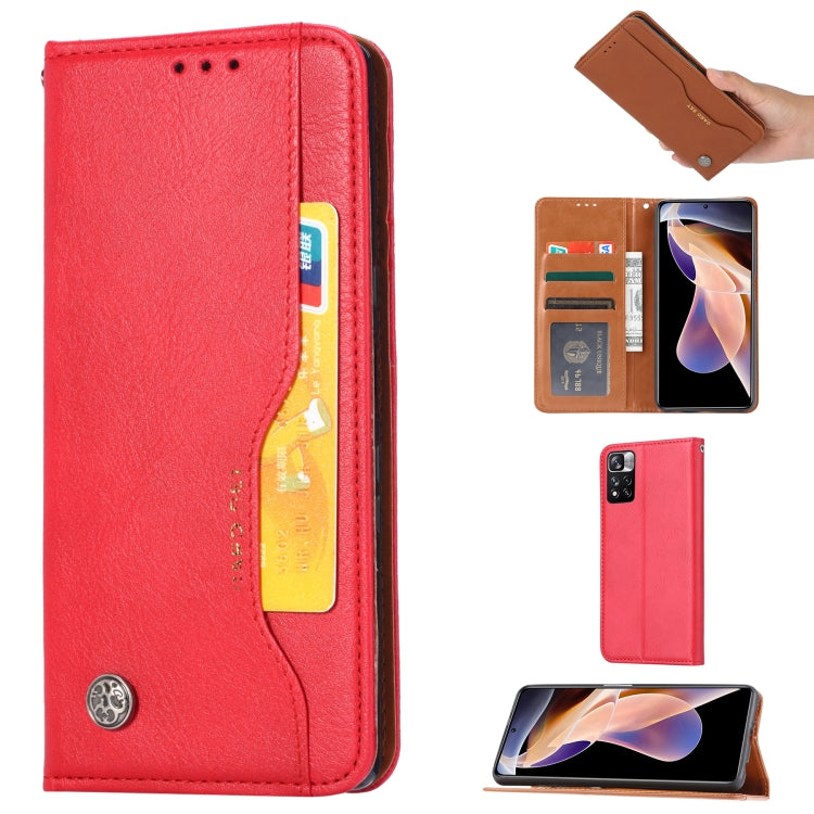Custodia in pelle a vibrazione orizzontale con struttura della pelle impastata, For Xiaomi Redmi Note 11 Pro 4G Global, For Xiaomi Redmi Note 11S / Note 11 4G Global