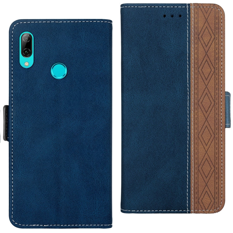 Custodia per telefono in pelle RFID magnetica laterale con cuciture, For Huawei P smart 2019, For Huawei P smart 2021, For Huawei P30 Lite, For Huawei Y6 2019, For Huawei Y7 2019, For Honor 50