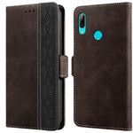 Custodia per telefono in pelle RFID magnetica laterale con cuciture, For Huawei P smart 2019, For Huawei P smart 2021, For Huawei P30 Lite, For Huawei Y6 2019, For Huawei Y7 2019, For Honor 50