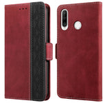 Custodia per telefono in pelle RFID magnetica laterale con cuciture, For Huawei P smart 2019, For Huawei P smart 2021, For Huawei P30 Lite, For Huawei Y6 2019, For Huawei Y7 2019, For Honor 50