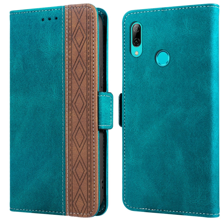Custodia per telefono in pelle RFID magnetica laterale con cuciture, For Huawei P smart 2019, For Huawei P smart 2021, For Huawei P30 Lite, For Huawei Y6 2019, For Huawei Y7 2019, For Honor 50