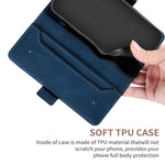 Custodia per telefono in pelle RFID magnetica laterale con cuciture, For Google Pixel 6, For Sony Xperia 10 III, For Huawei P smart Z