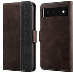 Custodia per telefono in pelle RFID magnetica laterale con cuciture, For Google Pixel 6, For Sony Xperia 10 III, For Huawei P smart Z