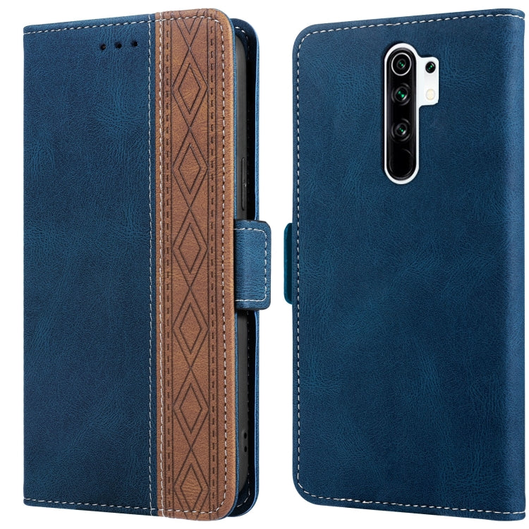 Custodia per telefono in pelle RFID magnetica laterale con cuciture, For Xiaomi Redmi 9, For Xiaomi Redmi 9A, For Xiaomi Redmi 9C, For Xiaomi Redmi 9T, For Xiaomi Redmi Note 9 Pro 4G / 9S, For Xiaomi Redmi Note 9 / 10X