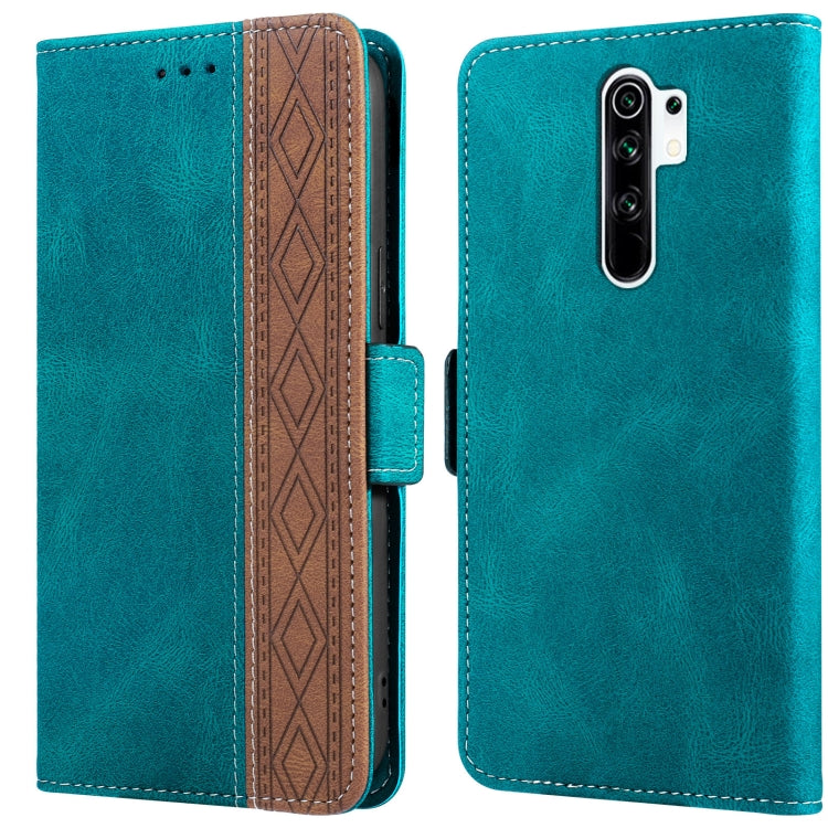 Custodia per telefono in pelle RFID magnetica laterale con cuciture, For Xiaomi Redmi 9, For Xiaomi Redmi 9A, For Xiaomi Redmi 9C, For Xiaomi Redmi 9T, For Xiaomi Redmi Note 9 Pro 4G / 9S, For Xiaomi Redmi Note 9 / 10X
