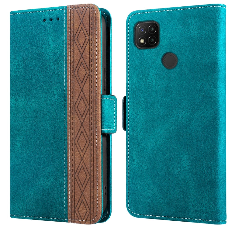 Custodia per telefono in pelle RFID magnetica laterale con cuciture, For Xiaomi Redmi 9, For Xiaomi Redmi 9A, For Xiaomi Redmi 9C, For Xiaomi Redmi 9T, For Xiaomi Redmi Note 9 Pro 4G / 9S, For Xiaomi Redmi Note 9 / 10X