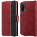 Custodia per telefono in pelle RFID magnetica laterale con cuciture, For Xiaomi Redmi 9, For Xiaomi Redmi 9A, For Xiaomi Redmi 9C, For Xiaomi Redmi 9T, For Xiaomi Redmi Note 9 Pro 4G / 9S, For Xiaomi Redmi Note 9 / 10X