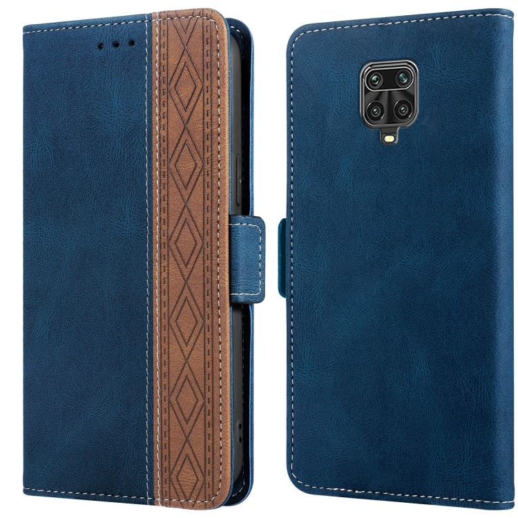 Custodia per telefono in pelle RFID magnetica laterale con cuciture, For Xiaomi Redmi 9, For Xiaomi Redmi 9A, For Xiaomi Redmi 9C, For Xiaomi Redmi 9T, For Xiaomi Redmi Note 9 Pro 4G / 9S, For Xiaomi Redmi Note 9 / 10X