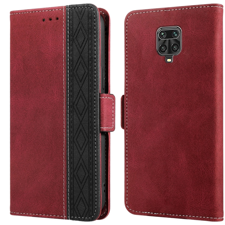 Custodia per telefono in pelle RFID magnetica laterale con cuciture, For Xiaomi Redmi 9, For Xiaomi Redmi 9A, For Xiaomi Redmi 9C, For Xiaomi Redmi 9T, For Xiaomi Redmi Note 9 Pro 4G / 9S, For Xiaomi Redmi Note 9 / 10X
