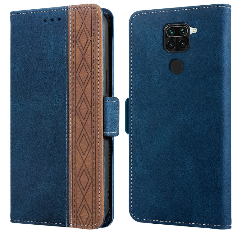 Custodia per telefono in pelle RFID magnetica laterale con cuciture, For Xiaomi Redmi 9, For Xiaomi Redmi 9A, For Xiaomi Redmi 9C, For Xiaomi Redmi 9T, For Xiaomi Redmi Note 9 Pro 4G / 9S, For Xiaomi Redmi Note 9 / 10X