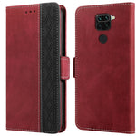 Custodia per telefono in pelle RFID magnetica laterale con cuciture, For Xiaomi Redmi 9, For Xiaomi Redmi 9A, For Xiaomi Redmi 9C, For Xiaomi Redmi 9T, For Xiaomi Redmi Note 9 Pro 4G / 9S, For Xiaomi Redmi Note 9 / 10X