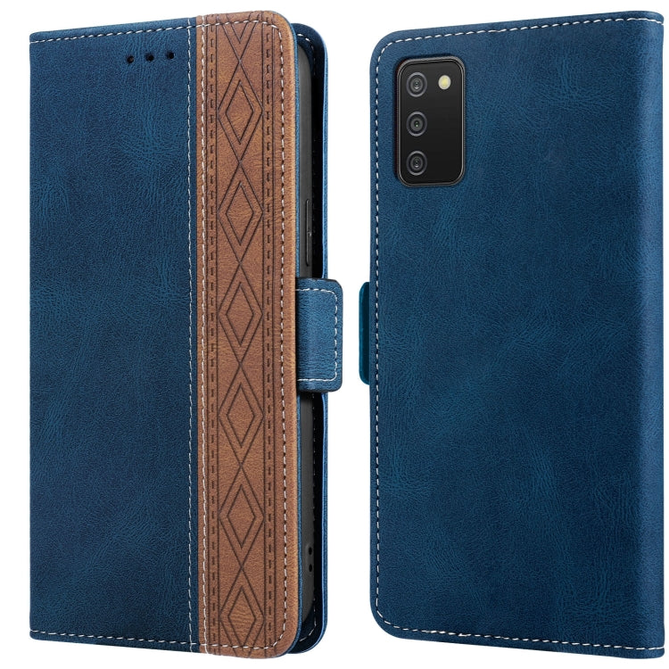 Custodia per telefono in pelle RFID magnetica laterale con cuciture, For Samsung Galaxy A02, For Samsung Galaxy A02s, For Samsung Galaxy A03s 166mm, For Samsung Galaxy A12 5G, For Samsung Galaxy A13 4G, For Samsung Galaxy A13 5G