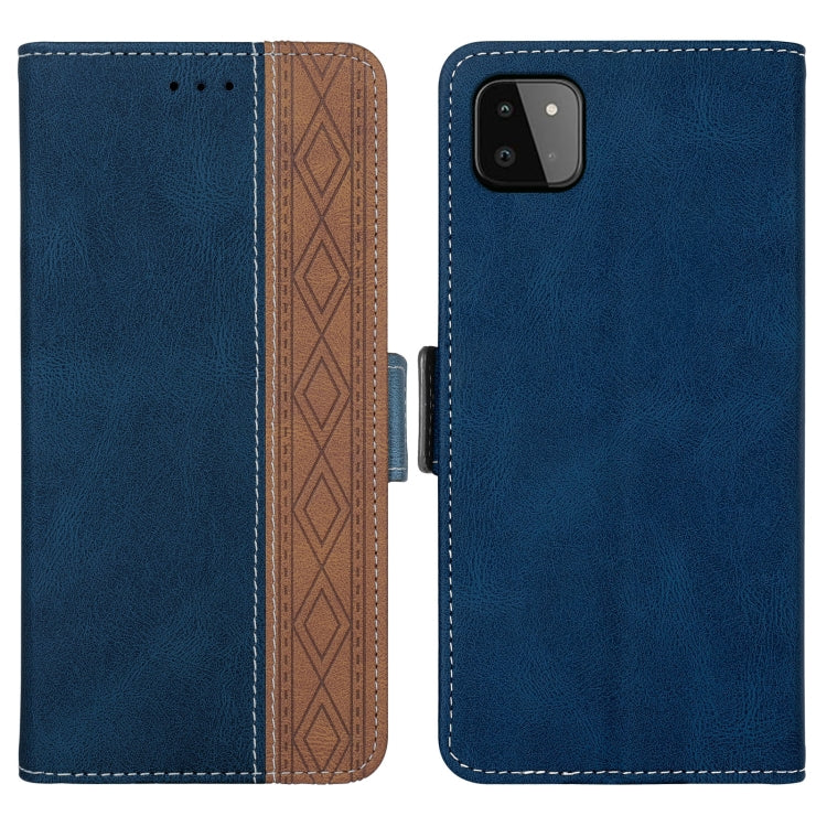 Custodia per telefono in pelle RFID magnetica laterale con cuciture, For Samsung Galaxy A22 5G, For Samsung Galaxy A22 JP Version, For Samsung Galaxy A32 4G, For Samsung Galaxy A32 5G, For Samsung Galaxy A33 5G, For Samsung Galaxy A52 4G / 5G