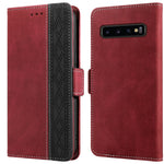 Custodia per telefono in pelle RFID magnetica laterale con cuciture, For Samsung Galaxy A53 5G, For Samsung Galaxy A72 4G / 5G, For Samsung Galaxy A73 5G, For Samsung Galaxy S10, For Samsung Galaxy S10+, For Samsung Galaxy S20