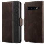 Custodia per telefono in pelle RFID magnetica laterale con cuciture, For Samsung Galaxy A53 5G, For Samsung Galaxy A72 4G / 5G, For Samsung Galaxy A73 5G, For Samsung Galaxy S10, For Samsung Galaxy S10+, For Samsung Galaxy S20