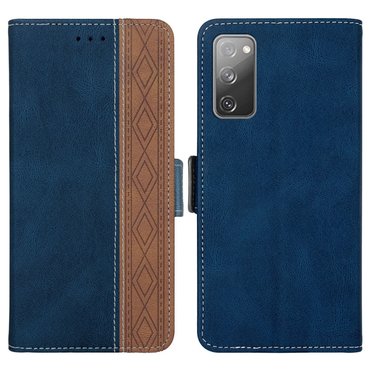 Custodia per telefono in pelle RFID magnetica laterale con cuciture, For Samsung Galaxy S20 FE 5G, For Samsung Galaxy S20+, For Samsung Galaxy S20 Ultra, For Samsung Galaxy S21 5G, For Samsung Galaxy S21 FE 5G, For Samsung Galaxy S21+ 5G
