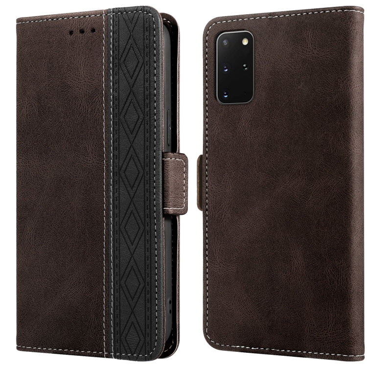 Custodia per telefono in pelle RFID magnetica laterale con cuciture, For Samsung Galaxy S20 FE 5G, For Samsung Galaxy S20+, For Samsung Galaxy S20 Ultra, For Samsung Galaxy S21 5G, For Samsung Galaxy S21 FE 5G, For Samsung Galaxy S21+ 5G
