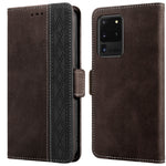 Custodia per telefono in pelle RFID magnetica laterale con cuciture, For Samsung Galaxy S20 FE 5G, For Samsung Galaxy S20+, For Samsung Galaxy S20 Ultra, For Samsung Galaxy S21 5G, For Samsung Galaxy S21 FE 5G, For Samsung Galaxy S21+ 5G