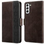 Custodia per telefono in pelle RFID magnetica laterale con cuciture, For Samsung Galaxy S20 FE 5G, For Samsung Galaxy S20+, For Samsung Galaxy S20 Ultra, For Samsung Galaxy S21 5G, For Samsung Galaxy S21 FE 5G, For Samsung Galaxy S21+ 5G