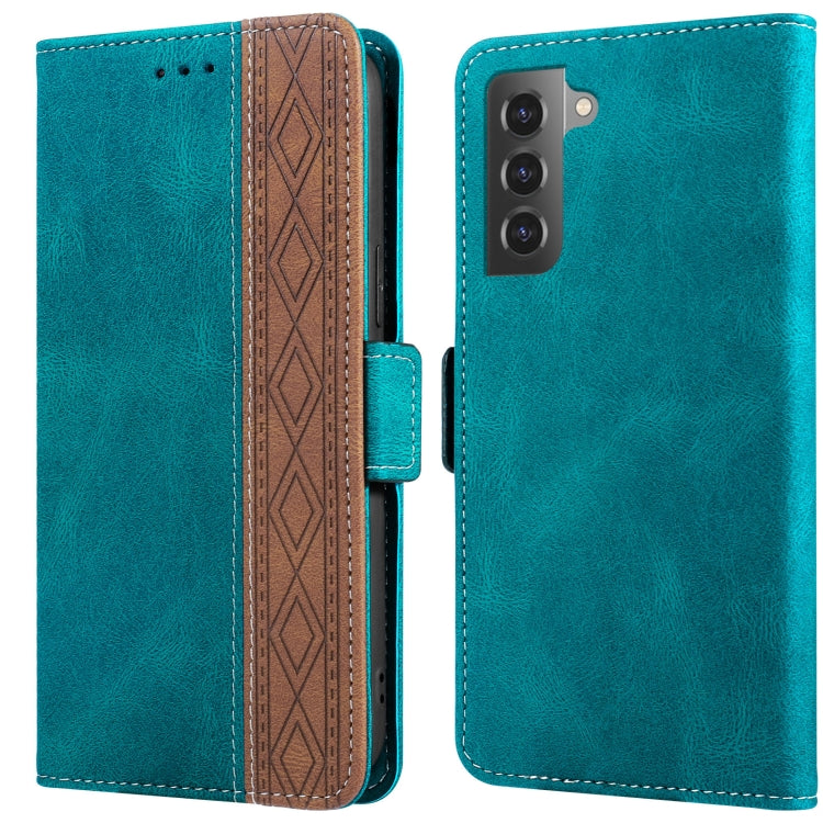 Custodia per telefono in pelle RFID magnetica laterale con cuciture, For Samsung Galaxy S20 FE 5G, For Samsung Galaxy S20+, For Samsung Galaxy S20 Ultra, For Samsung Galaxy S21 5G, For Samsung Galaxy S21 FE 5G, For Samsung Galaxy S21+ 5G