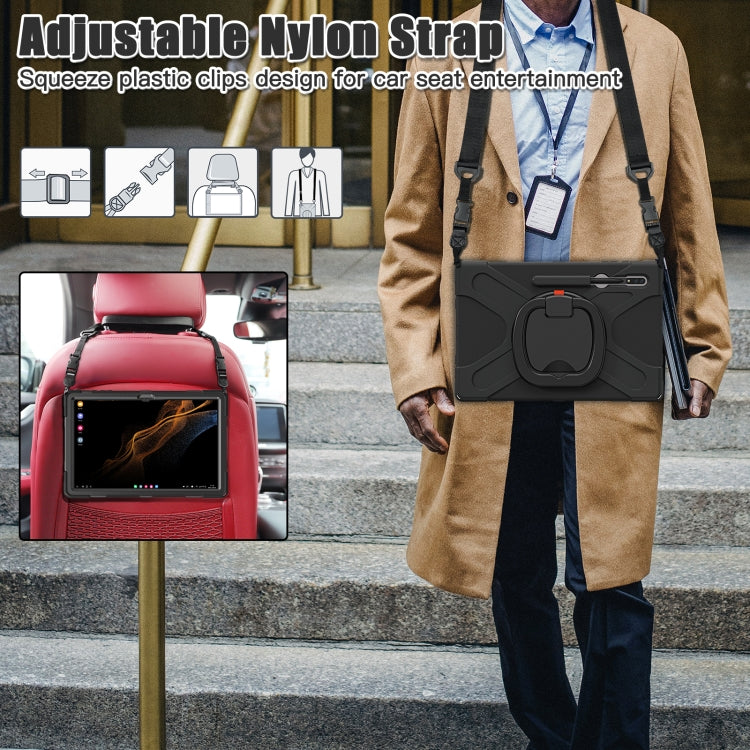 Silicone + custodia protettiva per tablet PC, For Samsung Galaxy Tab S8 Ultra X900