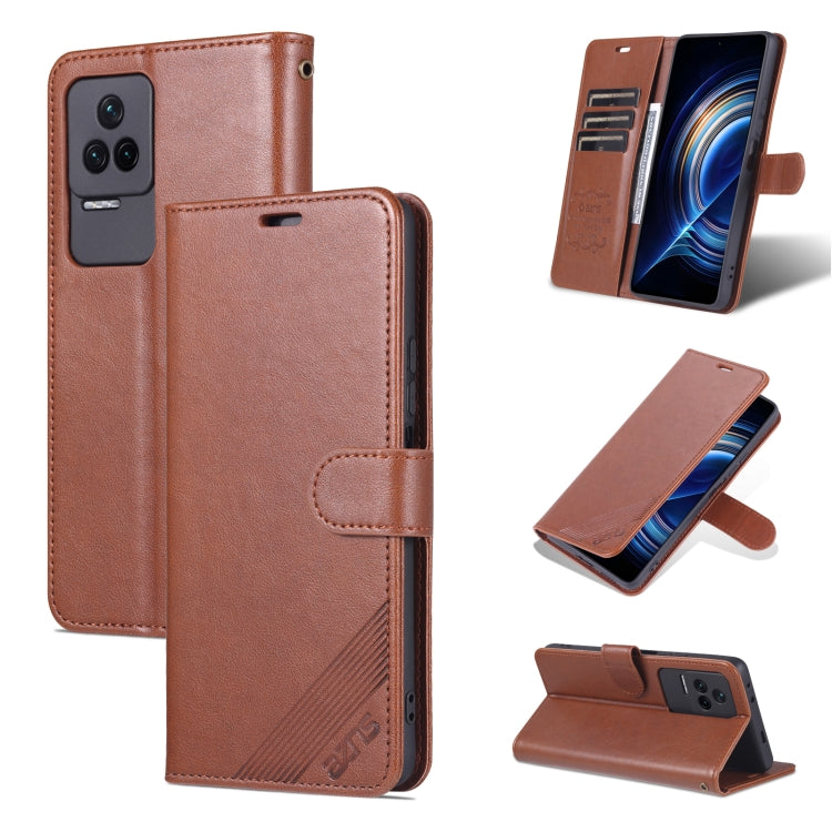 AZNS Custodia per cellulare in pelle di pecora con struttura in pelle di pecora, For Honor 60 SE, For Xiaomi Redmi K50 / K50 Pro