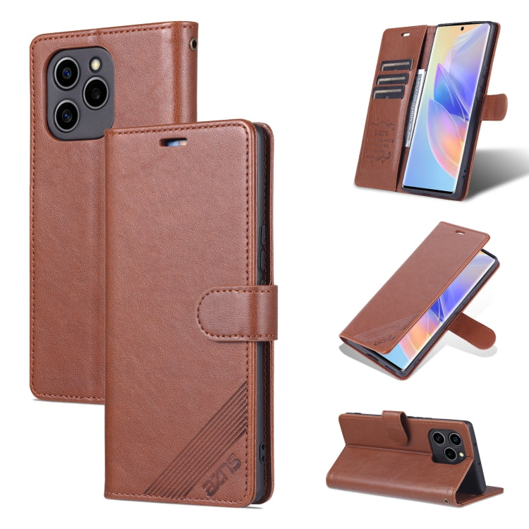AZNS Custodia per cellulare in pelle di pecora con struttura in pelle di pecora, For Honor 60 SE, For Xiaomi Redmi K50 / K50 Pro